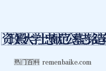资政殿大学士忠献范公墓志铭造句是什么意思的图片